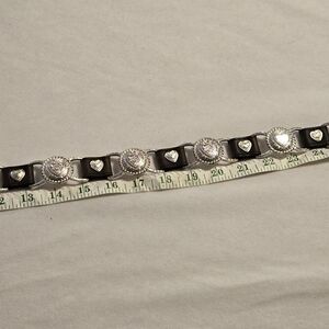 Genuine Leather Heart Concho Western Belt